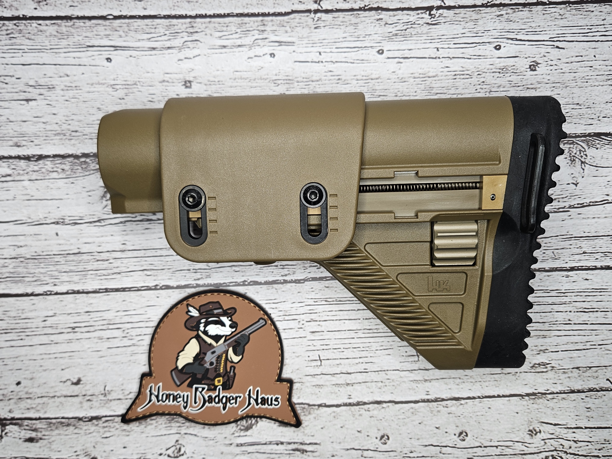 HK417 MR762 Buttstock Complete Sand